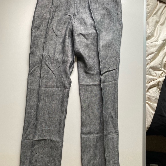 Grey linen Banana Republic pants 35 waist 34 length - Picture 3 of 4